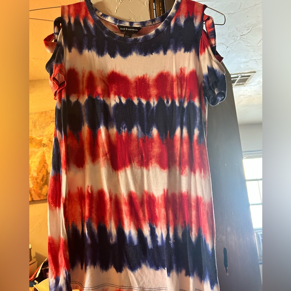 4th of July Cut Out Tshirt